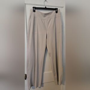 Womens  XXL Elastic Waistband Pull On Pants Cream Comfy Casual Lounge Soft